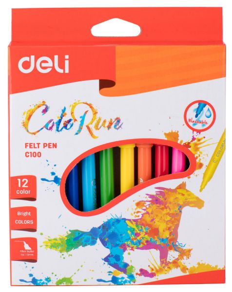 Фломастеры Deli ColoRun EC10000